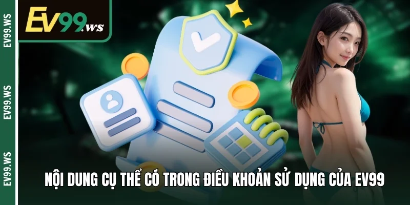 Những nội dung cụ thể có trong điều khoản sử dụng của EV99